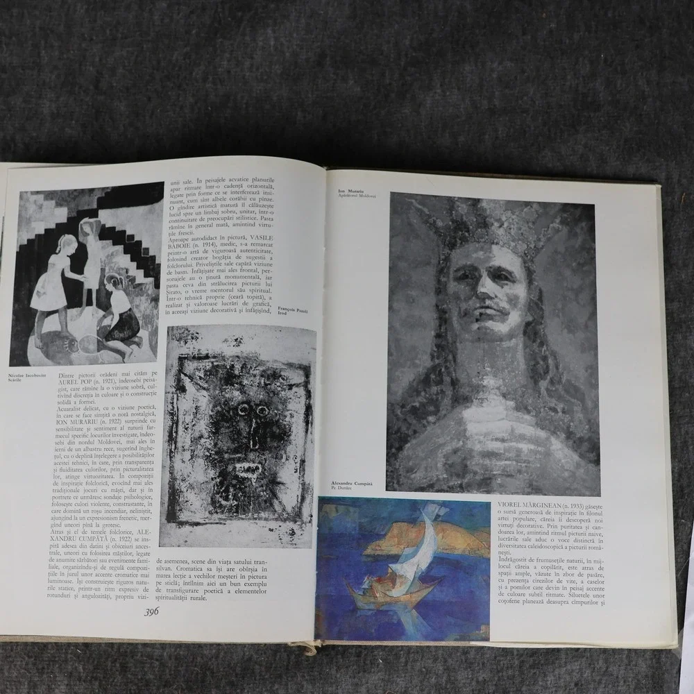 Vintage Pictura Românească În Imagini Drăguț Florea 1976 Romania Art Book HC DJ